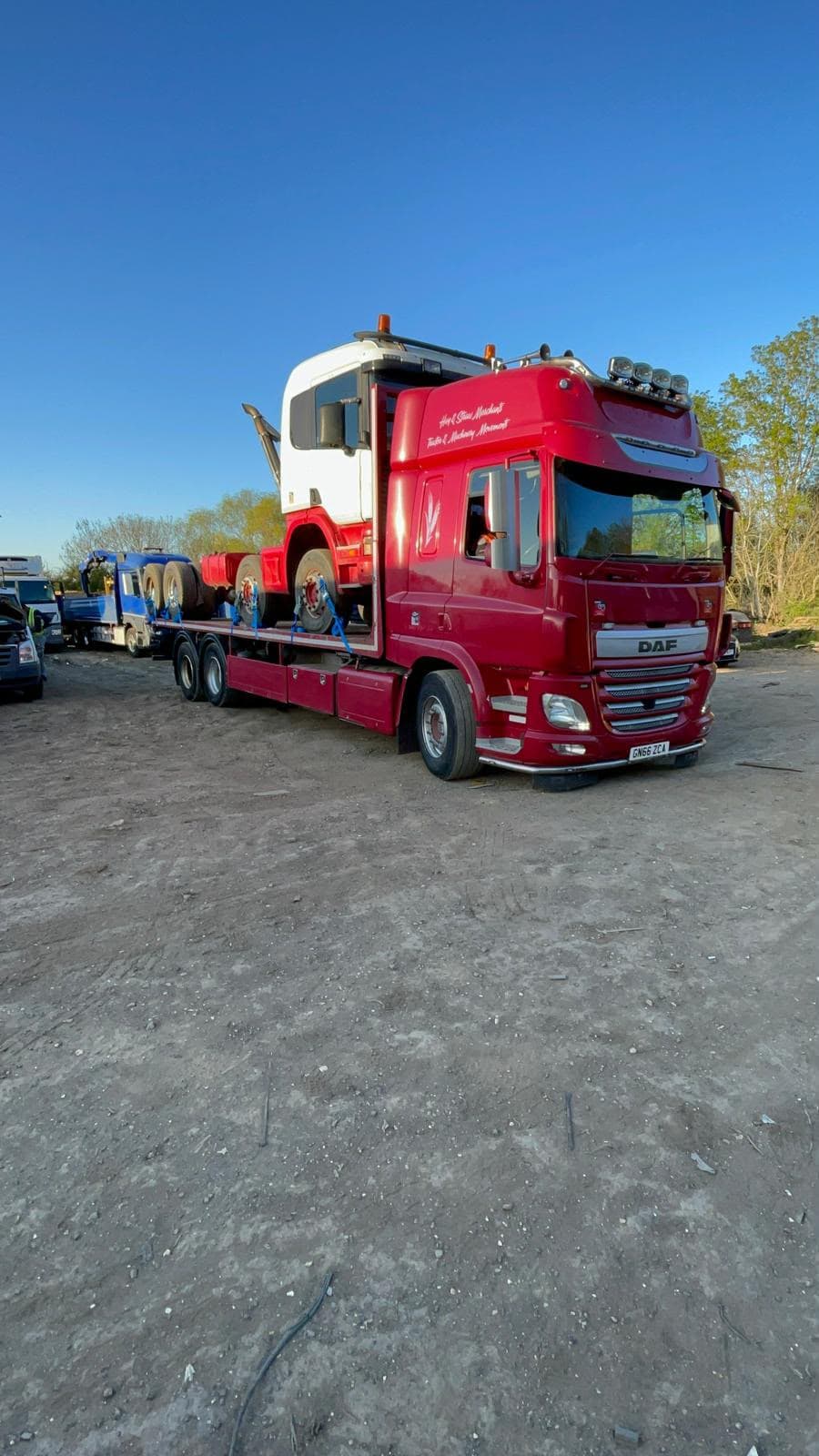 Blue Scania recovery